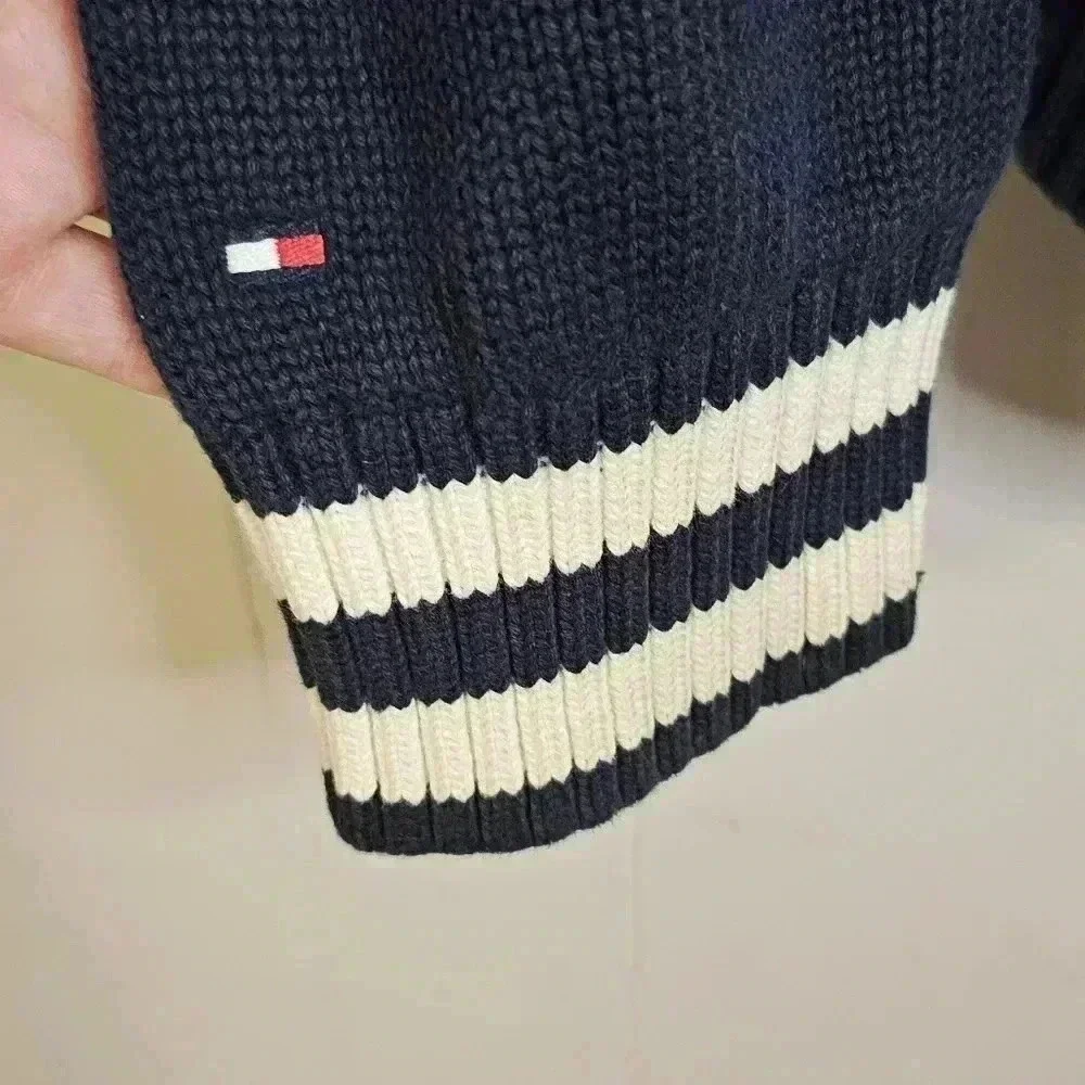 Navy Tommy Hilfiger Sweater with Crest, XL